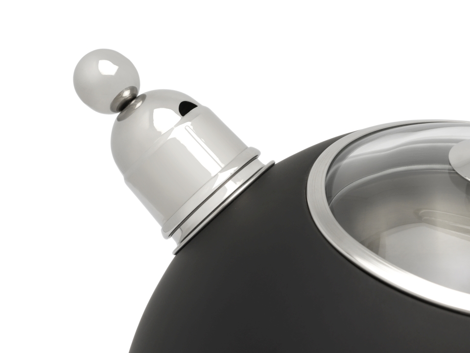 Bredemeijer Flötenkessel Universal 2,5 Liter in Farbe schwarz 