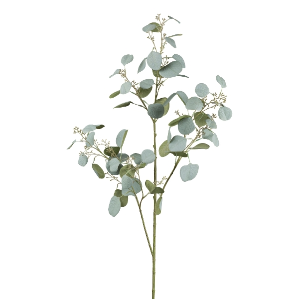Eukalyptuszweig 112cm grau 2024022-92 in Grau, Eukalyptus, Blätter, Zweig, Künstliche Pflanze, Stängel
