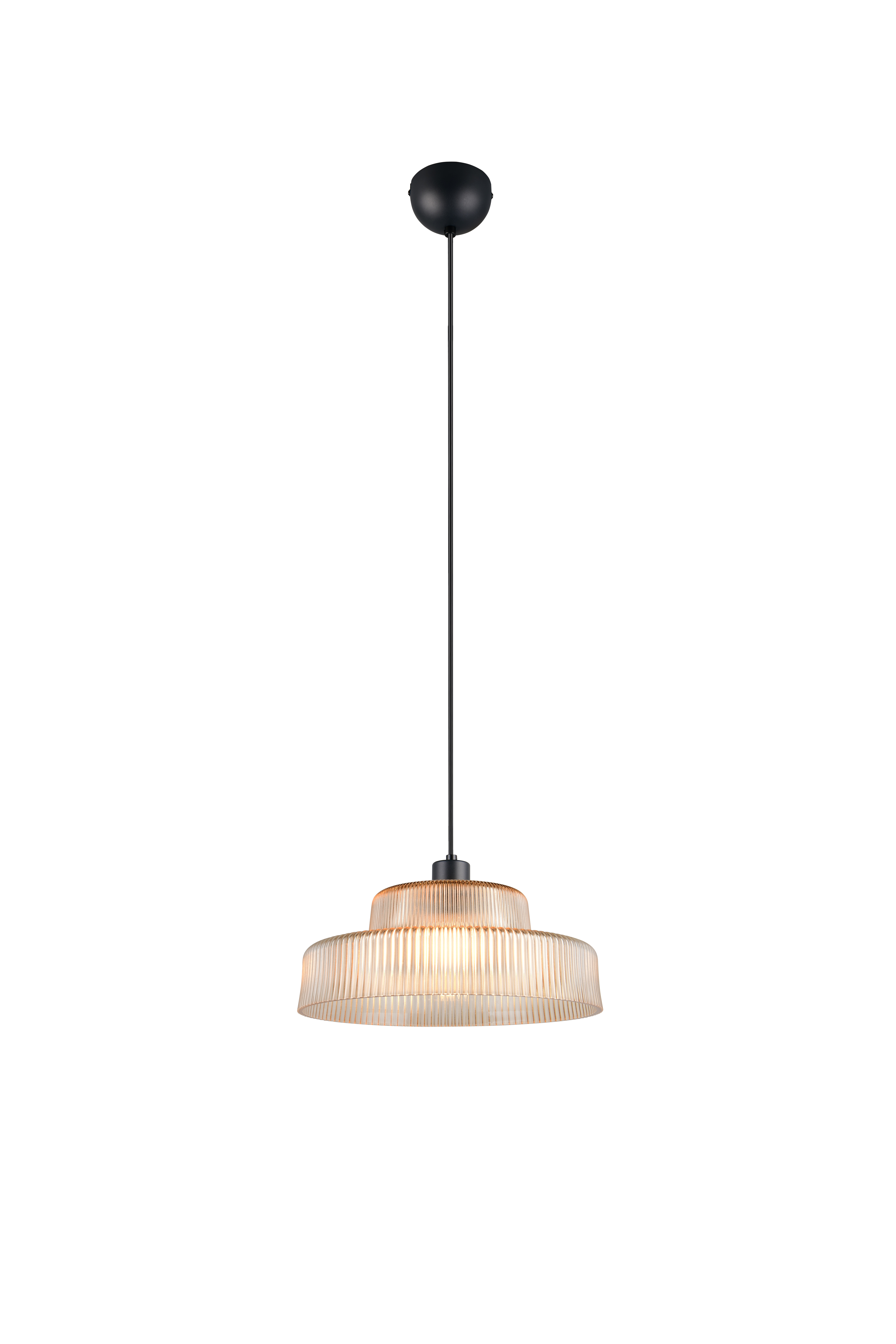 Reality Leuchten Pendelleuchte ABELLA in amberfbg., Glas amberfbg. Reality Leuchten Pendelleuchte ABELLA in amberfbg., Glas amberfbg., Lampe, Leuchte, Kronleuchter