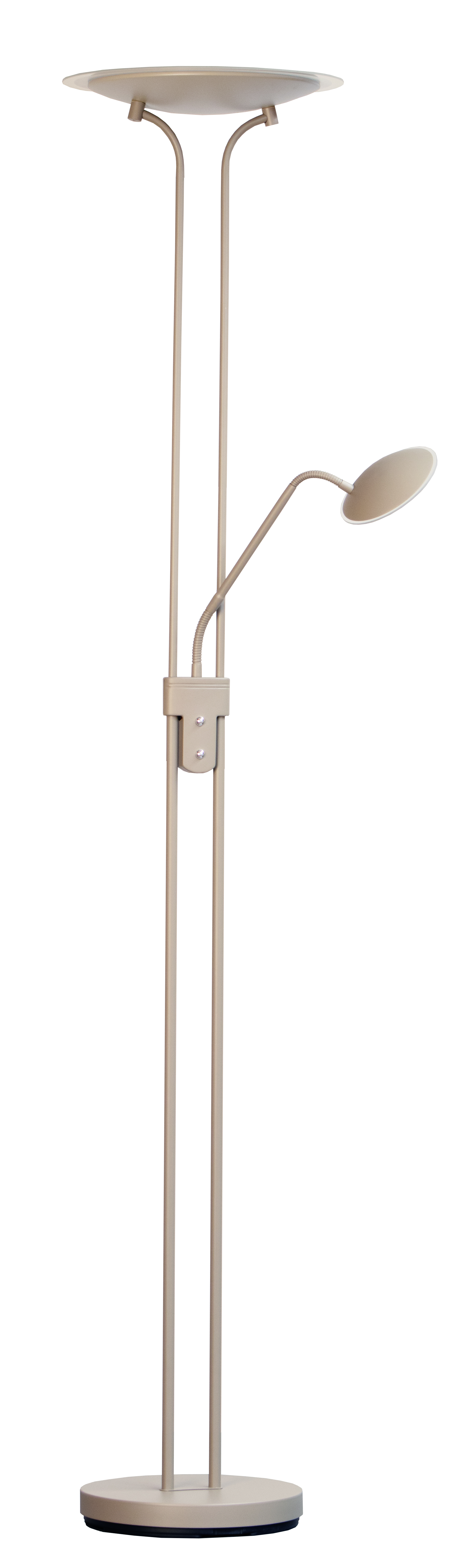 Fischer & Honsel LED-Stehleuchte TALLRI 1-flammig in Farbe Metall dark-greige/Fluter Glas d.35cm, Fischer & Honsel LED-Stehleuchte TALLRI 1-flammig in Farbe Metall dark-greige/Fluter Glas d.35cm,, Lampe