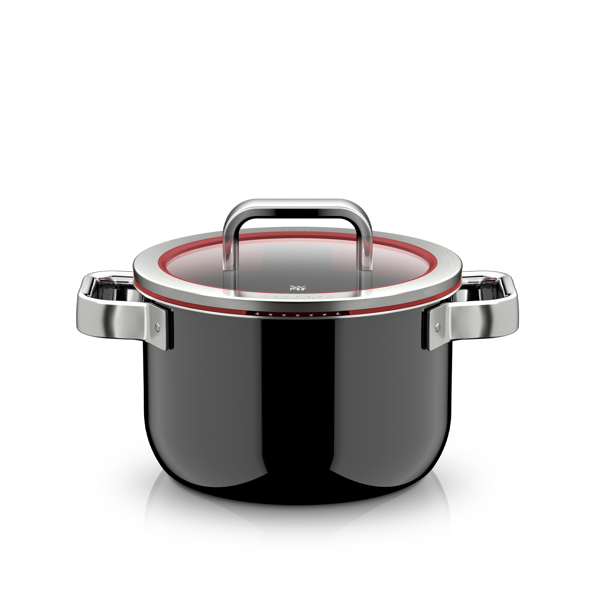 WMF Fusiontec Function Pro, Topf-Set, 4-teilig, Black in schwarz WMF Fusiontec Function Pro, Topf-Set, 4-teilig, Black in schwarz, Kochtopf, Topf, Edelstahl, Glasdeckel, schwarz