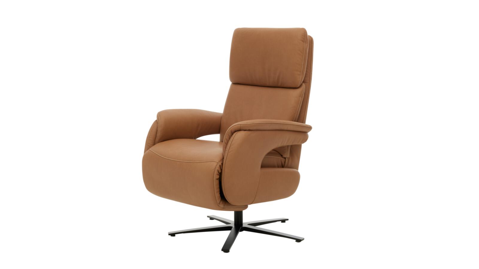 Interliving Relaxsessel INTERLIVING 4566 in Farbe Leder Longlife Evita hazel Interliving Relaxsessel INTERLIVING 4566 in Farbe Leder Longlife Evita hazel, Sessel, Ledersessel, Beige, Knielehne, Glastafeln