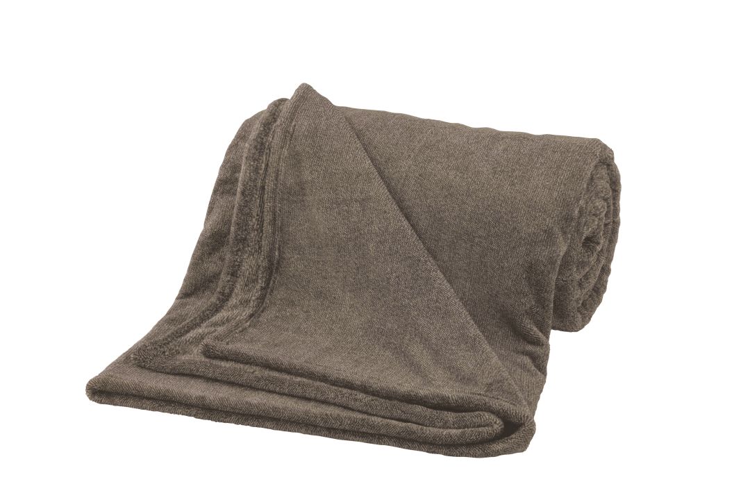 bugatti Kuscheldecke MELANGE 160x220cm in Farbe braun