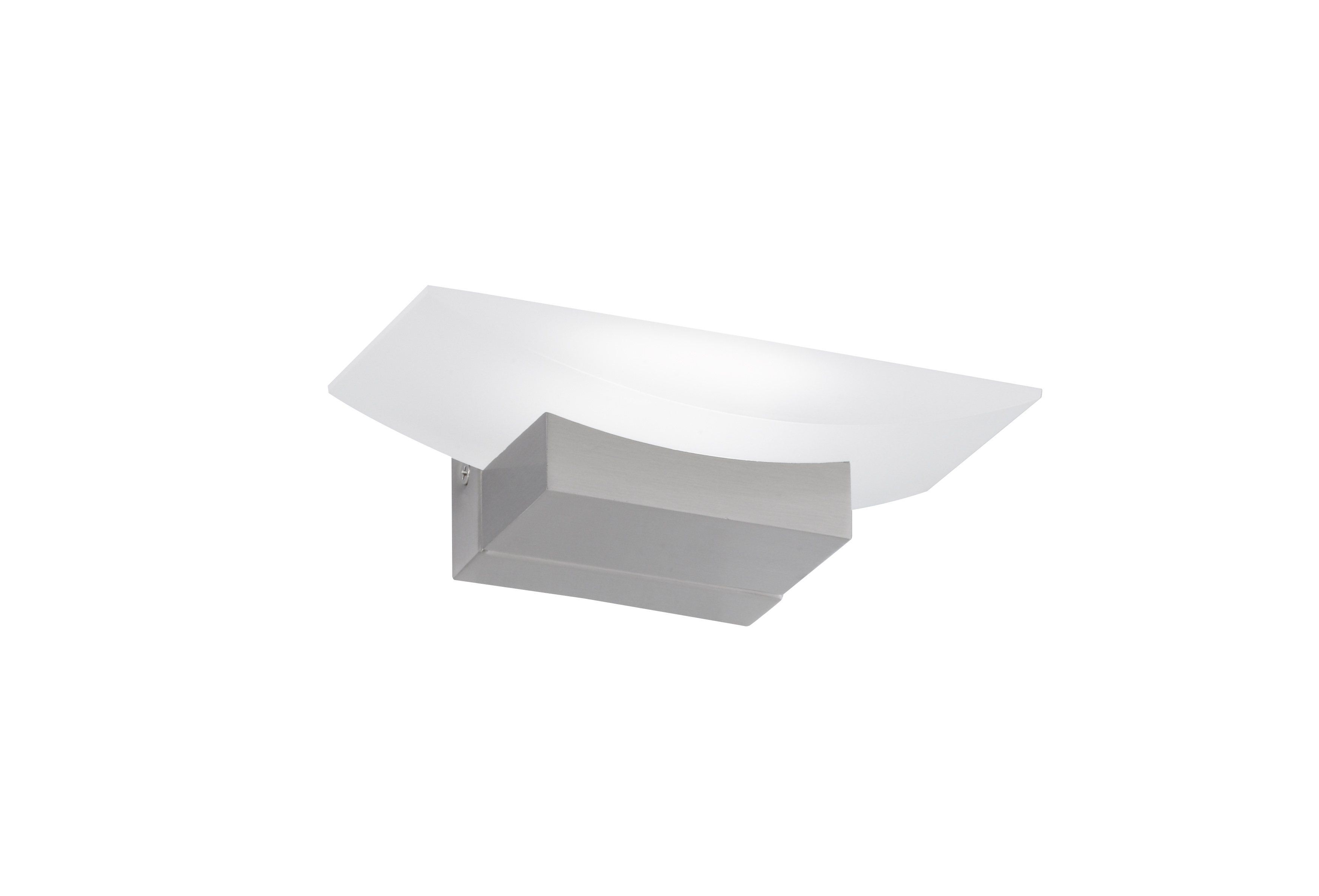 Fischer & Honsel LED-Wandleuchte BOWL TW 1-flammig in Farbe Nickel matt/Acrylglas satiniert