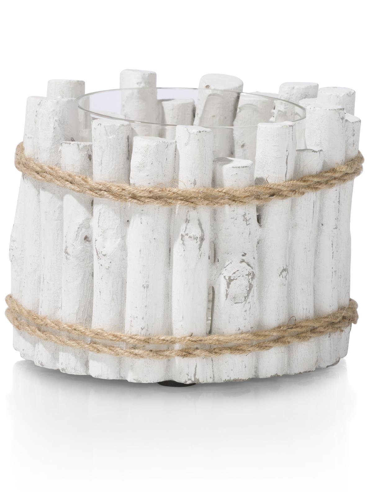 Coco Maison Pierre kerzenhalter s h15cm 37835-WIT