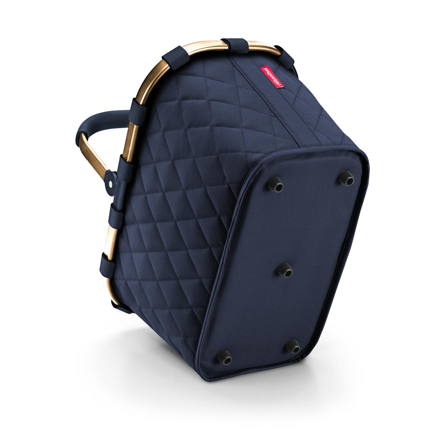 Reisenthel CARRYBAG in Farbe frame rhombus midnight gold, Tasche, Zubehör, Handtasche, Rucksack