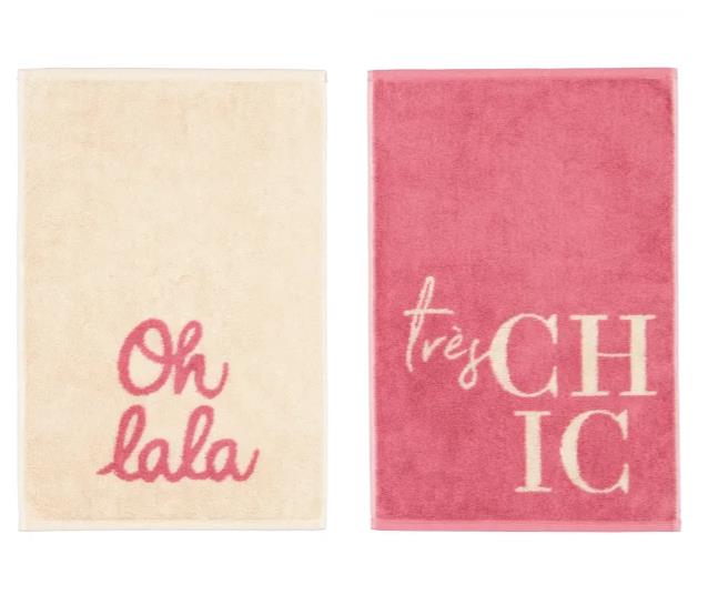 Cawö Postcard Towels POSTCARDS TOWELS EDITION 30x50cm in Farbe oh lala, Dekoration für Zuhause, Teppich, Buch, Veröffentlichung