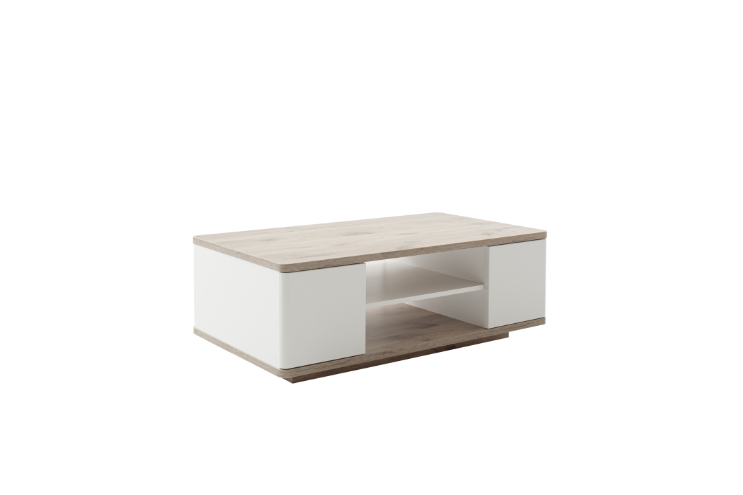 Couchtisch PALERMO ca. 115x65 cm in Weiß MCA Furniture Couchtisch PALERMO in Softwhite tiefgezogen