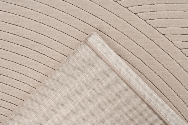 Webteppich NAPOLI ca. 160x230cm in Farbe taupe, rug, carpet, beige, pattern, corner