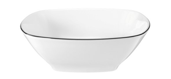 Seltmann Weiden Dessertschale eckig 15 cm Lido 10826 Black Line 