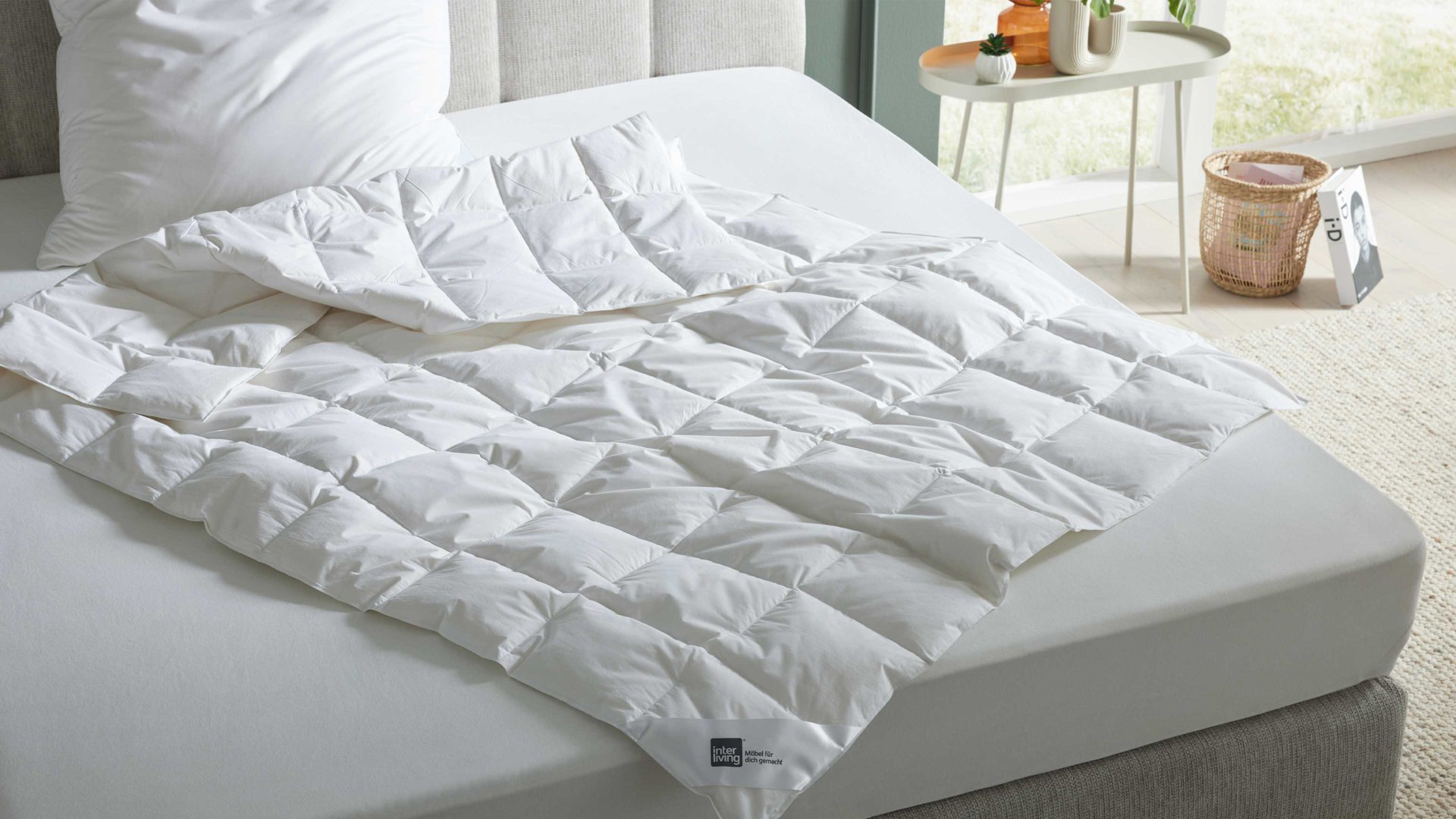 Interliving Sommerdecke IL-9204 ca. 155x220cm in weiß, Extraleicht
