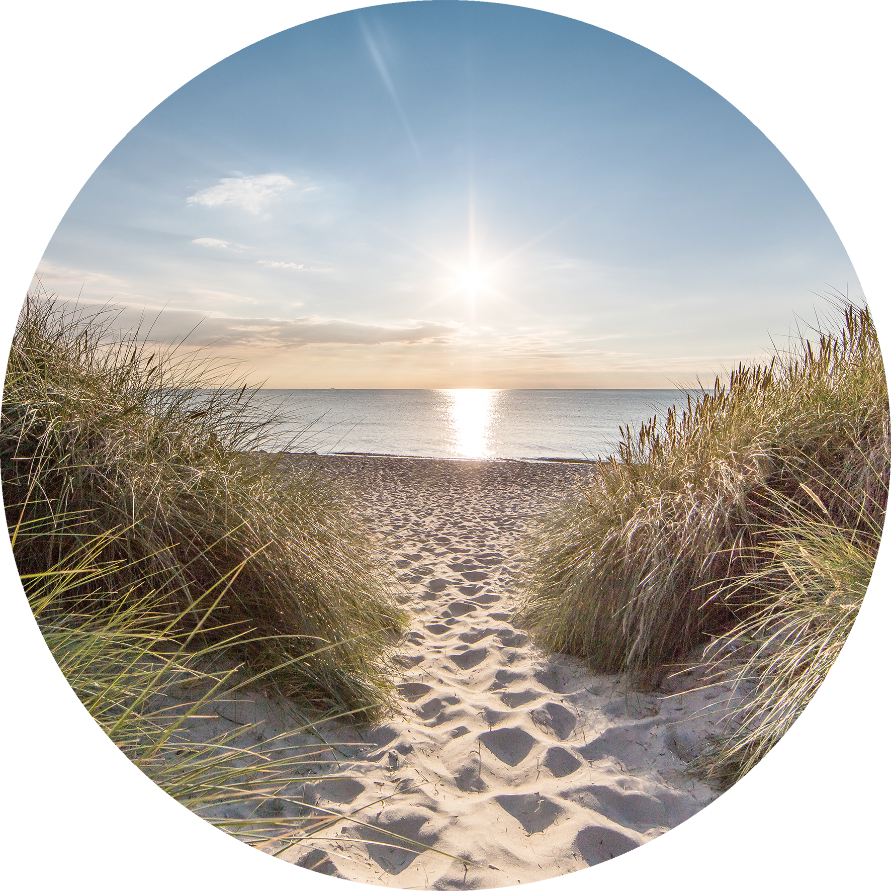 PRO ART Glas-Art rund Ø 20cm Nordsee