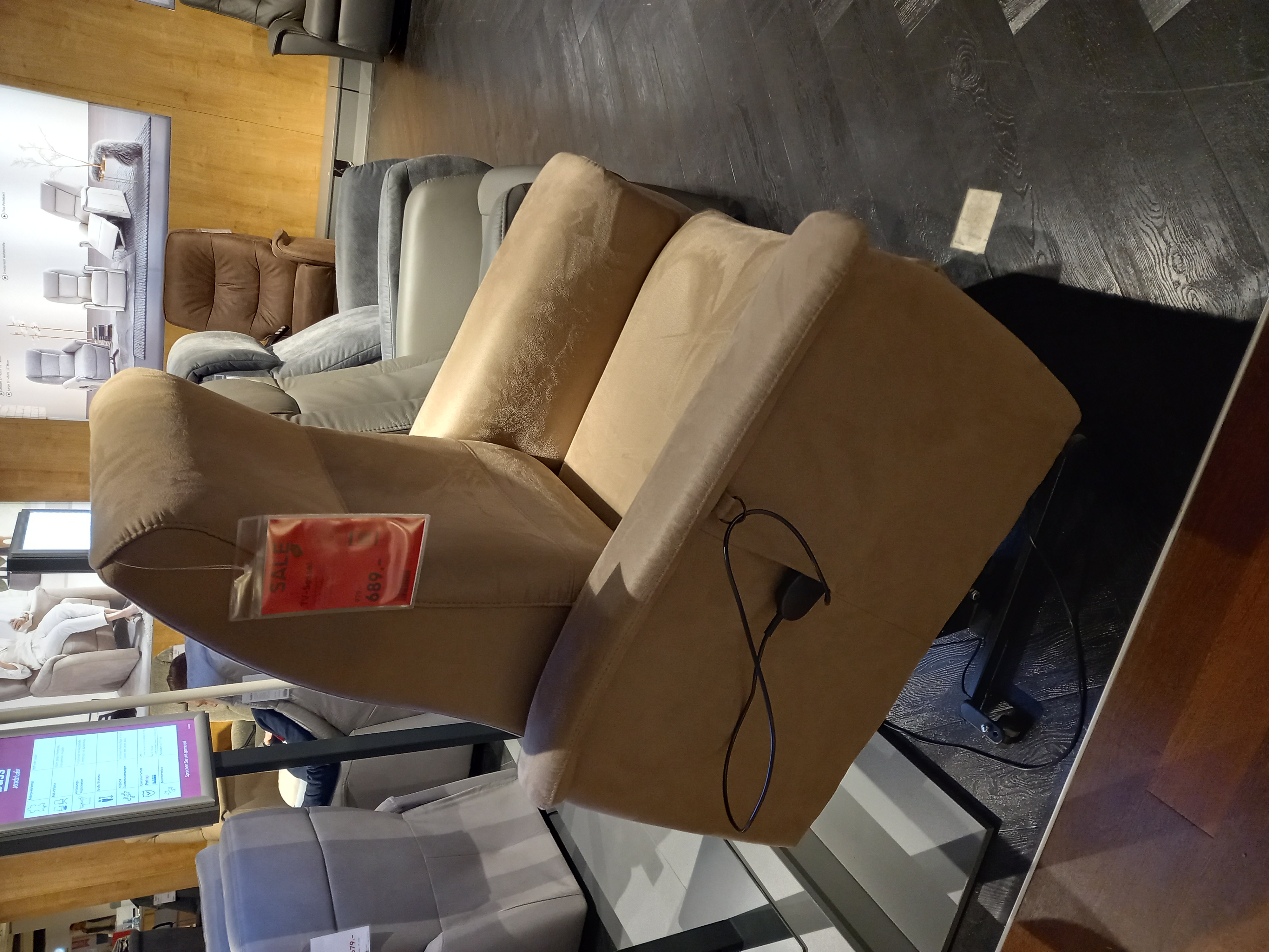 Knudsen TV-Sessel COMFORTIMES in Stoff Ranch liver