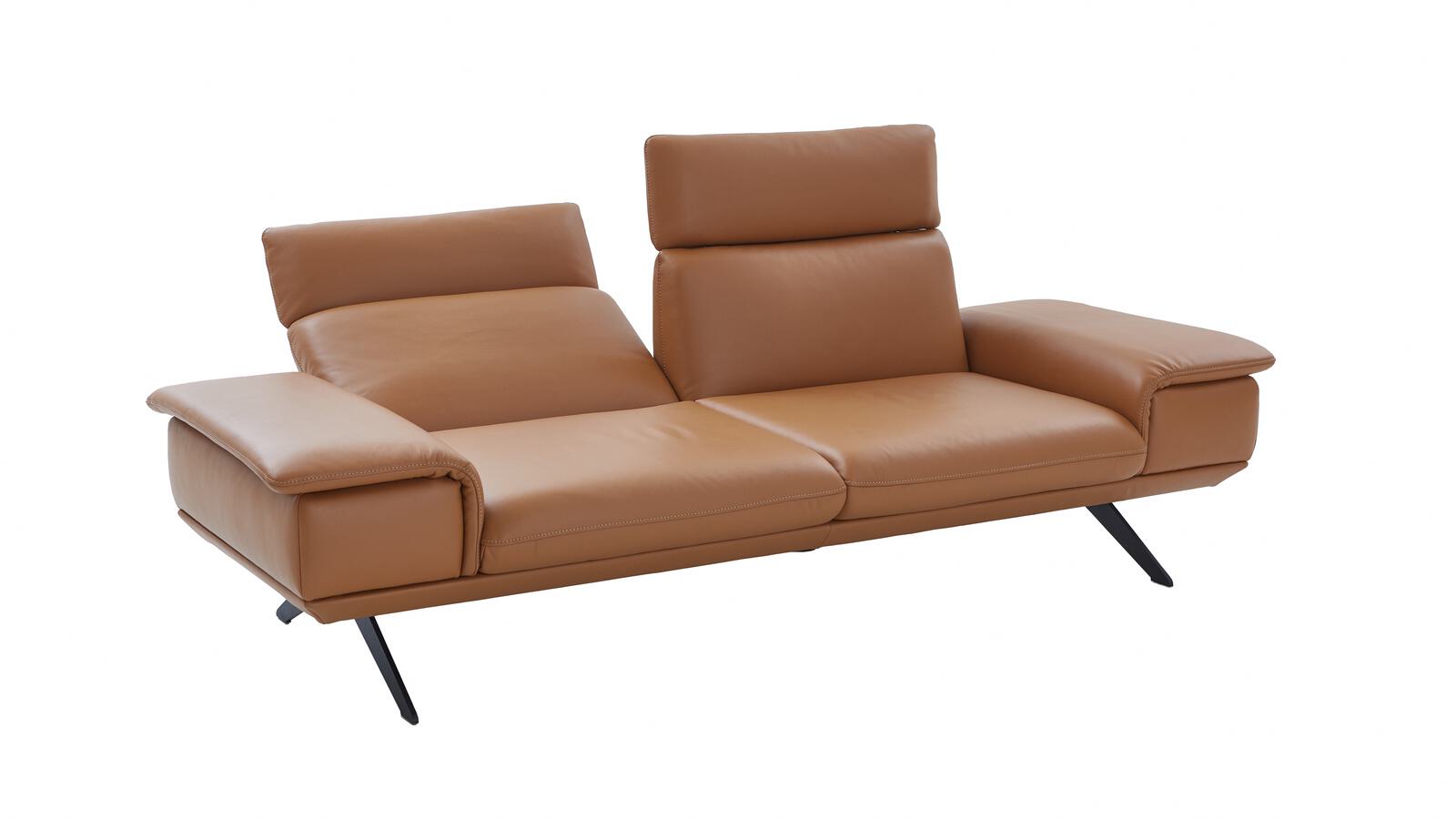 Koinor Sofa mittel ELEMENTS in Leder X-HAPPY bernstein