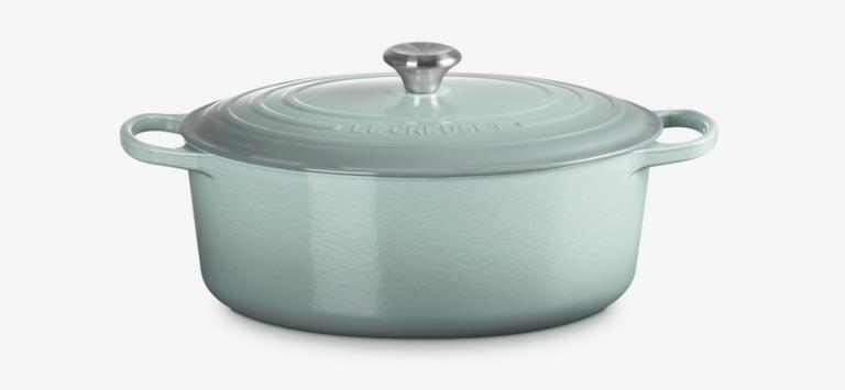 Le Creuset Bräter Sig 33cm Sea Salt Oval Le Creuset Bräter Sig 33cm Sea Salt Oval, Kochgeschirr, Topf, Holländischer Ofen, Kochtopf, Essen