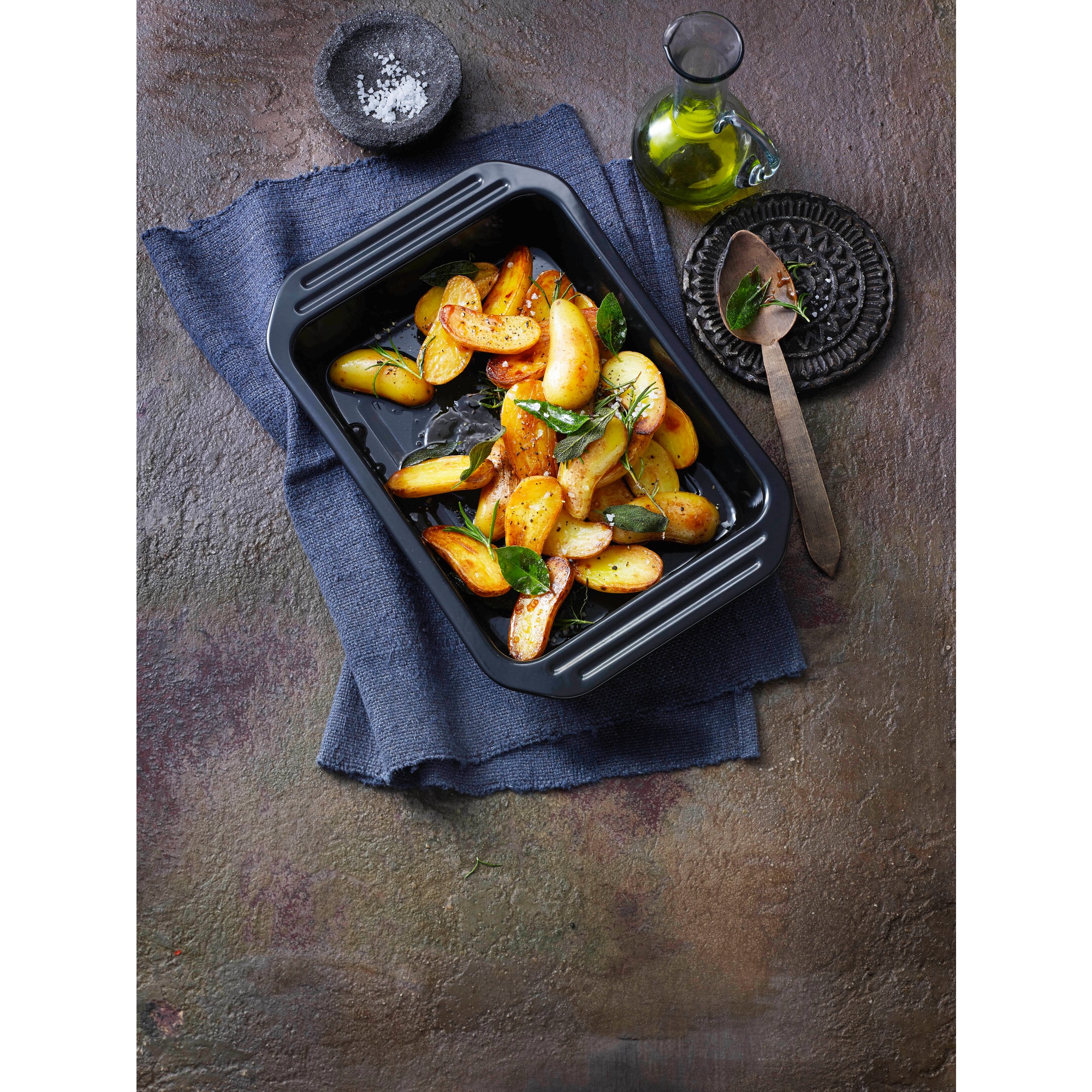 Kaiser Grill-/ Auflaufform 39,5x28x 5 cm in schwarz