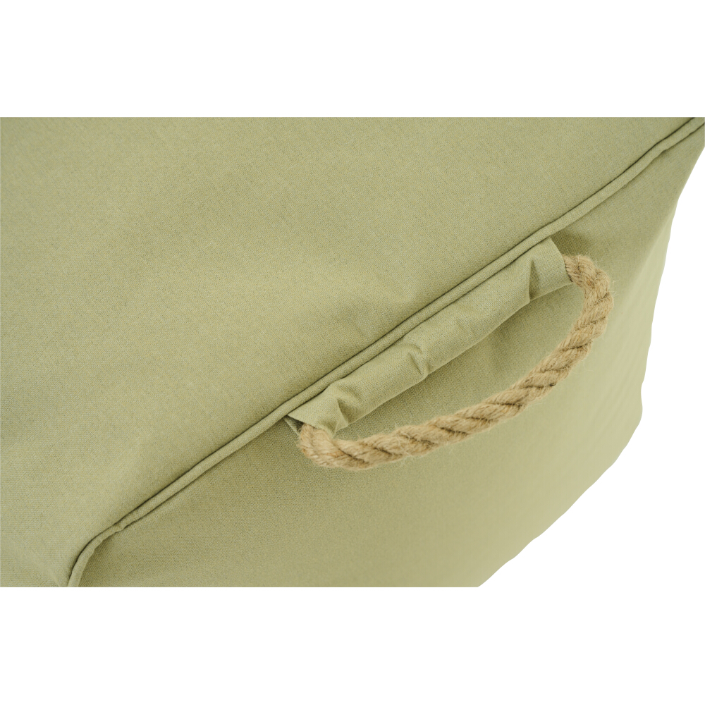 Gautzsch Sitz-Fusshocker INTEGRAL ca 48x46x46 cm in Stoff pistache, wetterfest