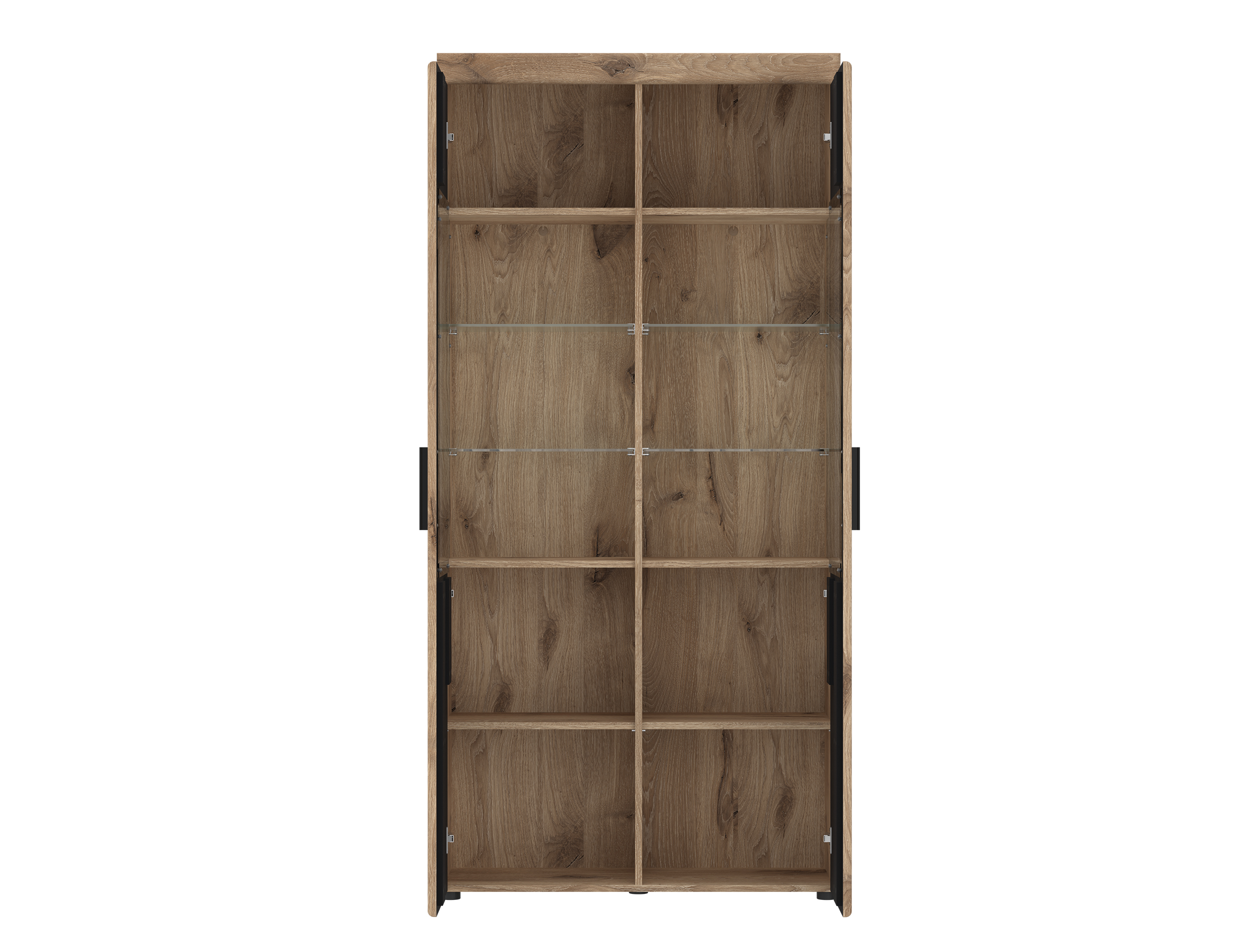 Vitrine GRANO in in Viking Eiche Nachbildung/Kosmos grau