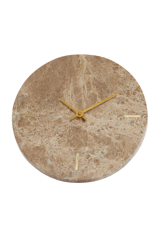 Uhr MORENO in Marmor braun