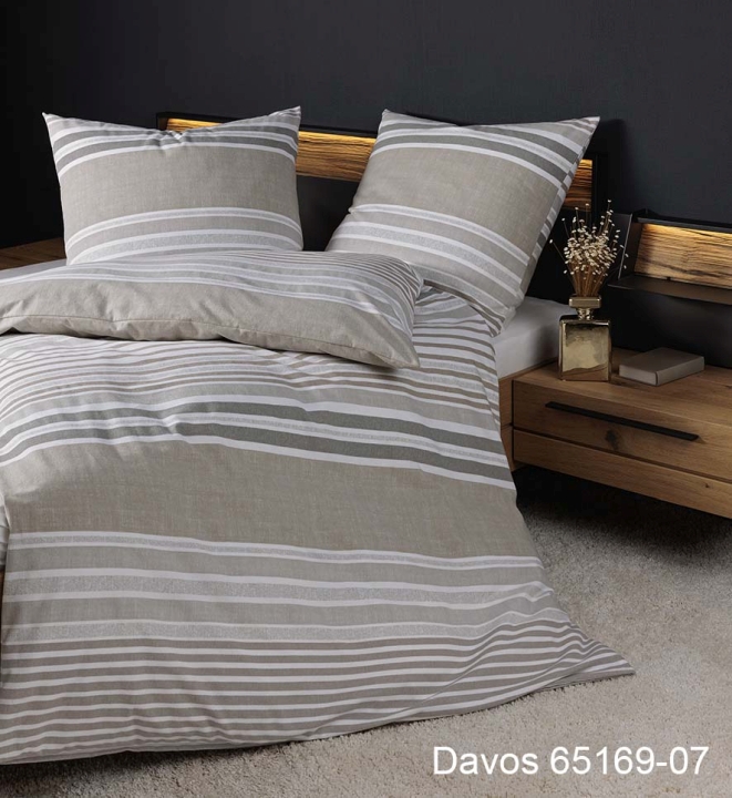 Janine Design Bettwäsche DAVOS ca. 155x220cm in Farbe sand