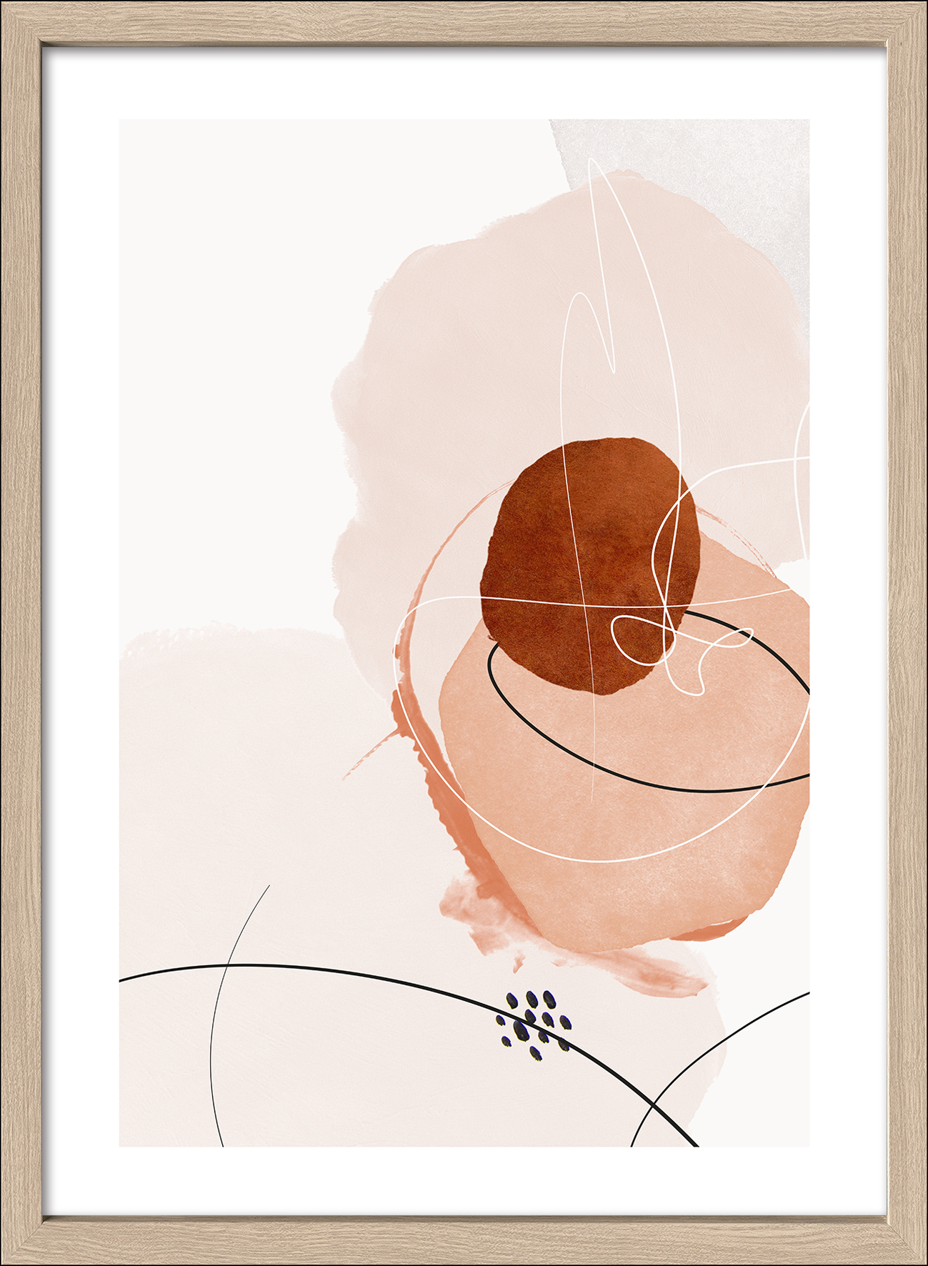 ProArt Framed-Art Scandic Living 55x75cm Line and Shapes VI
