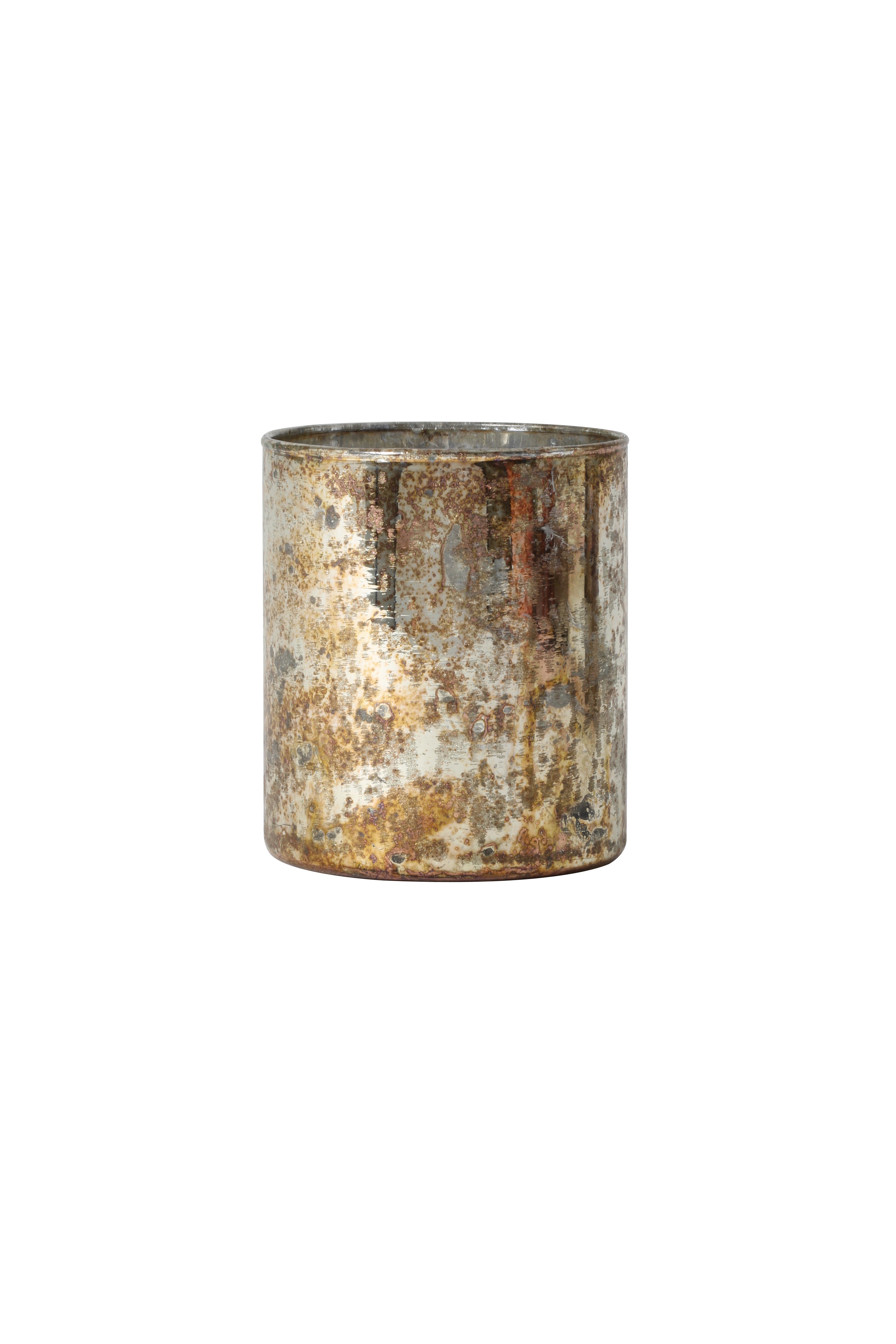 Light & Living Teelicht Arcas in Glas Antik Gold, Silber