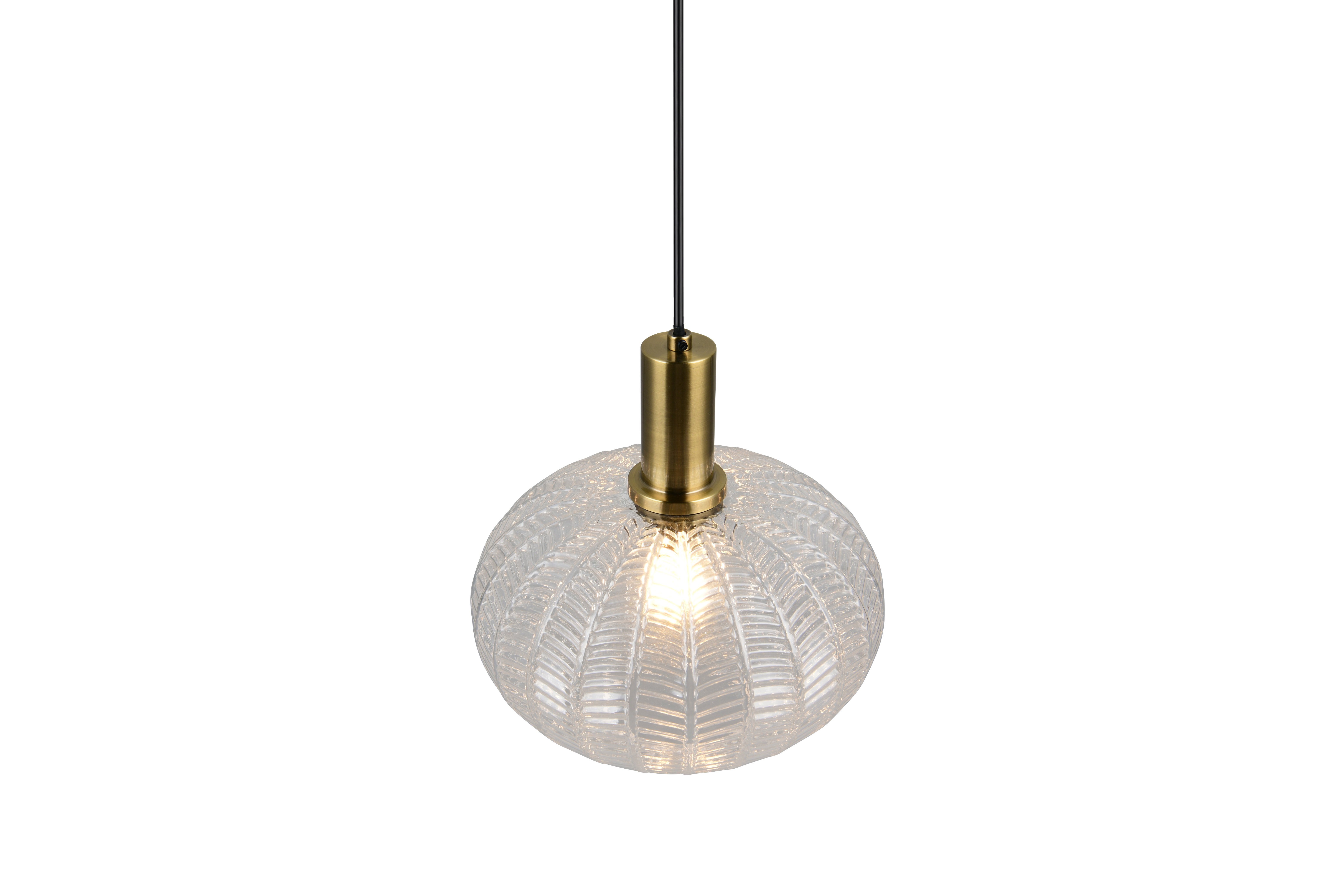 Reality Leuchten Pendelleuchte ELVEZIA in transp. klar, Glas transp., Leuchte, Lampe