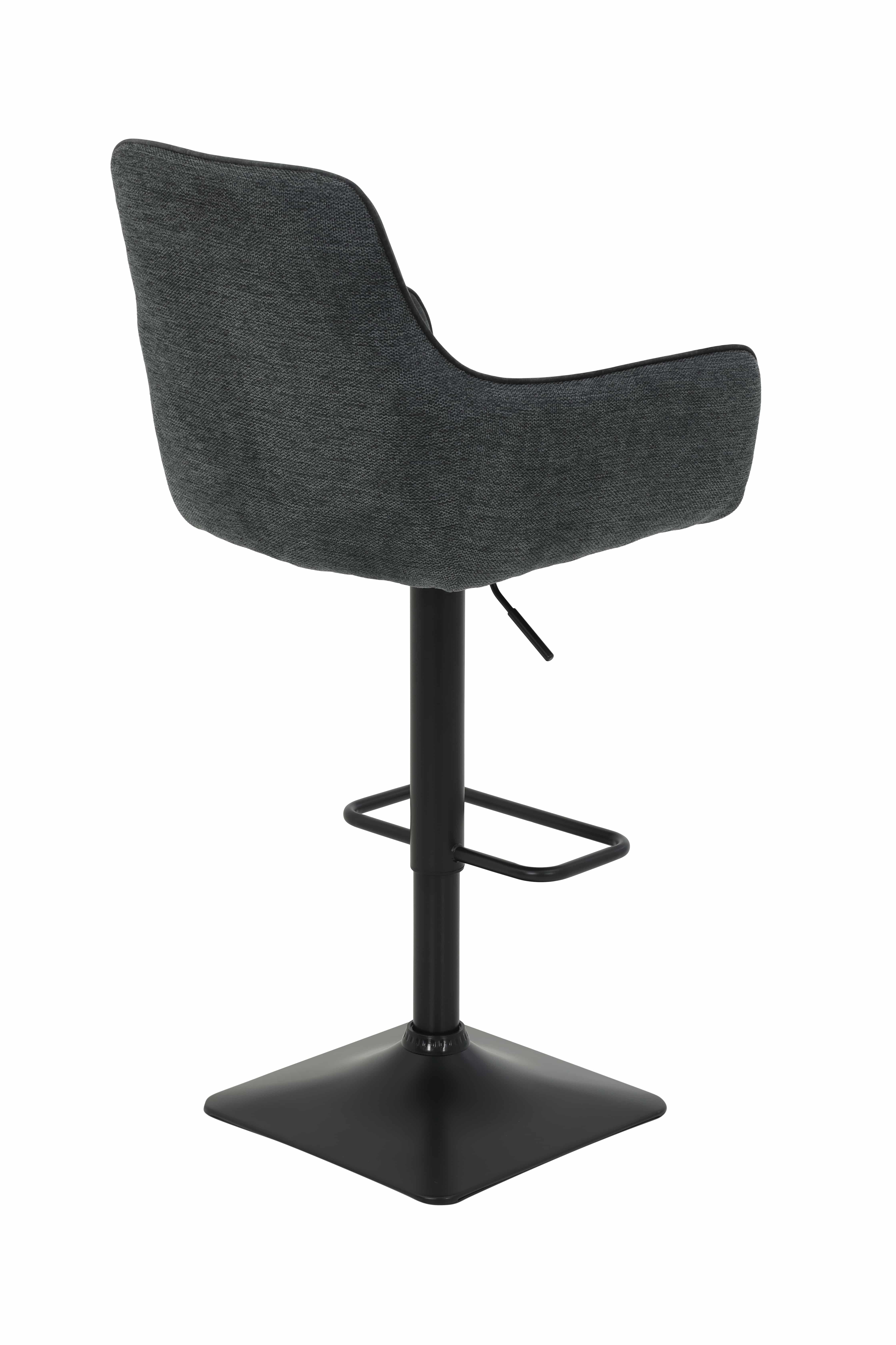 Hela Barhocker DORA H ca.B51 H97-117 T57 cm in Samtvelour anthrazit 46