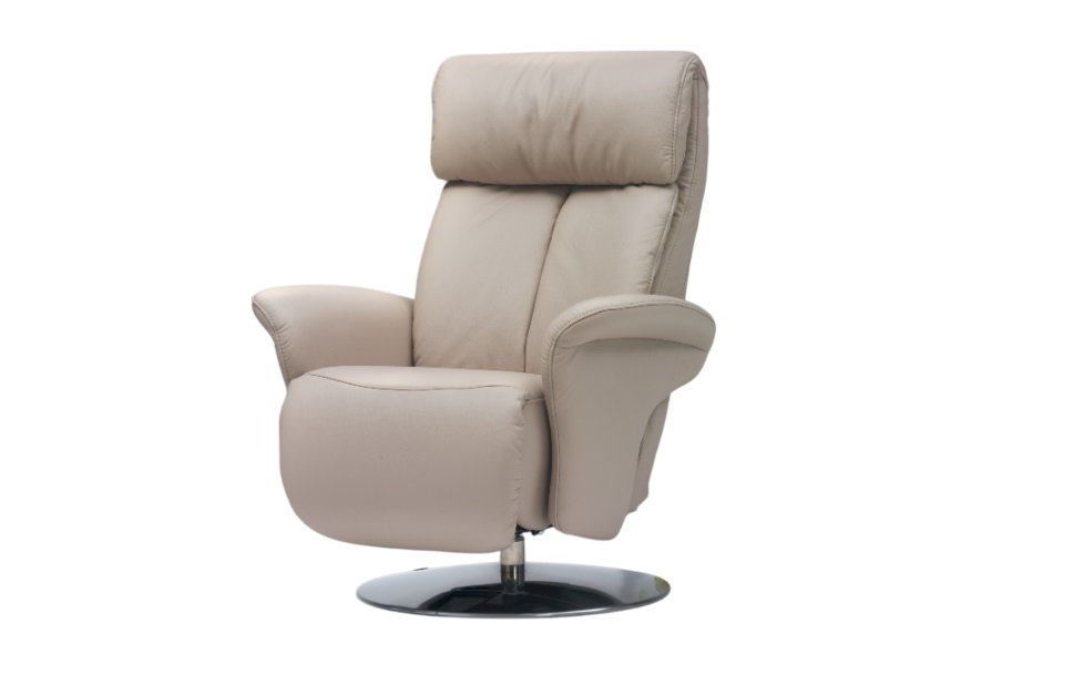 Himolla TV-Sessel XS EASY SWING in Leder Longlife Marmor