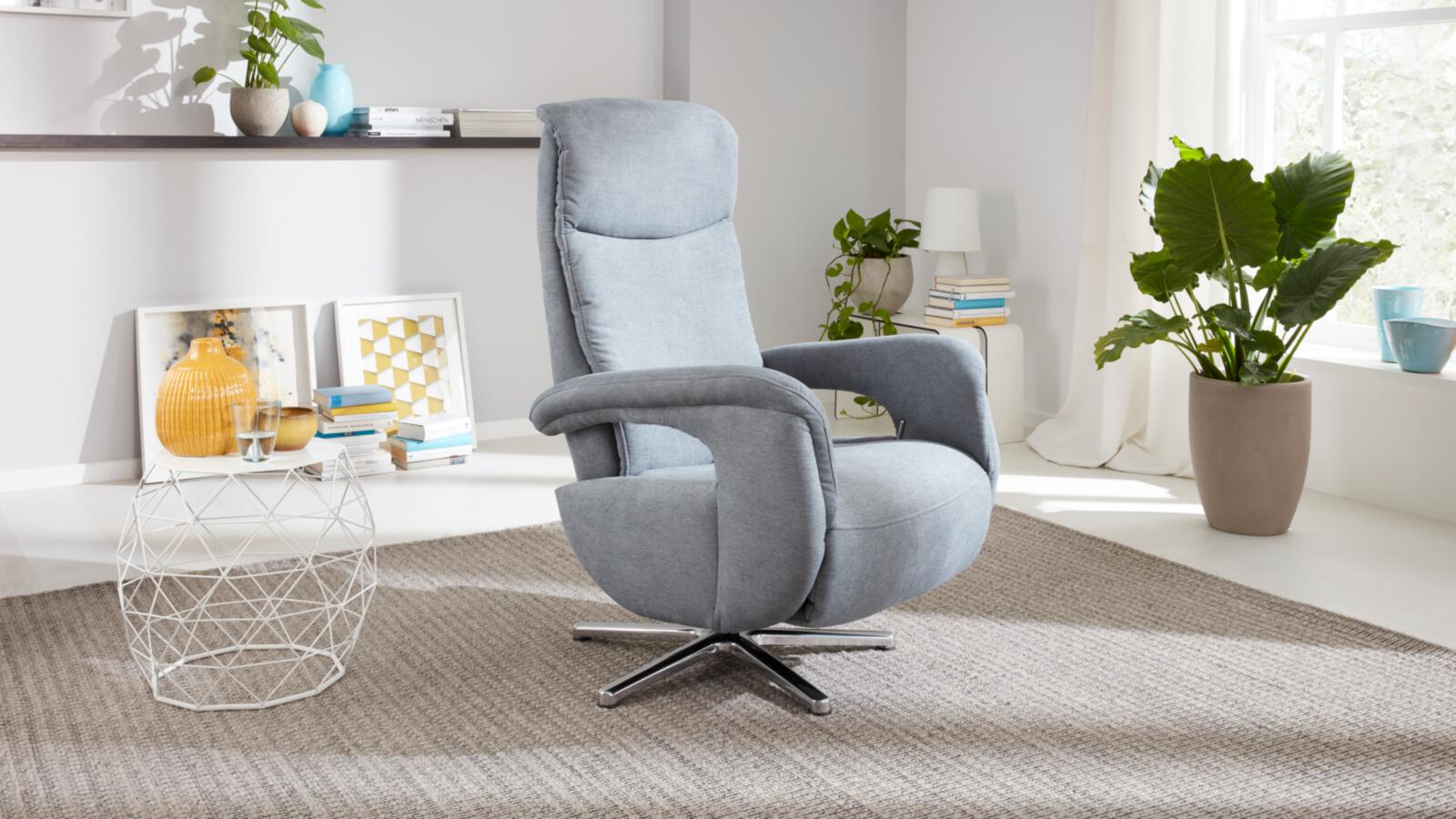 Modulmaster Relaxsessel MM-MP1063 in Stoff Nemo steel