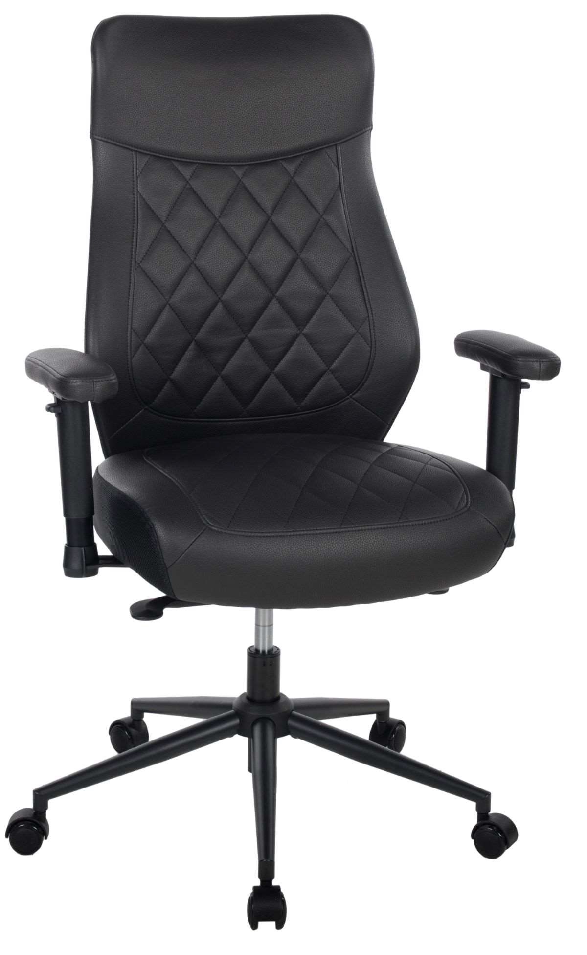 Duo Collection Bürostuhl FALKENSTEIN in Stoff Mikrofaser Lederoptik schwarz