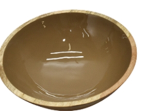 Fynch-Hatton Schüssel SINGITA ENAMEL BOWL in Farbe toffee Fynch-Hatton Schüssel SINGITA ENAMEL BOWL in Farbe toffee, Schüssel, Ton, Keramik, Beige, Durchmesser groß