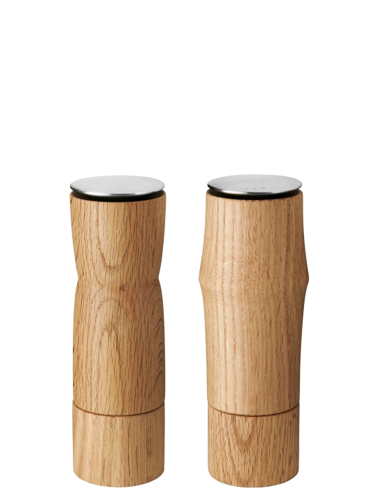 Stelton Salz- und Pfeffermühle 2er-Set Storm in Farbe oak