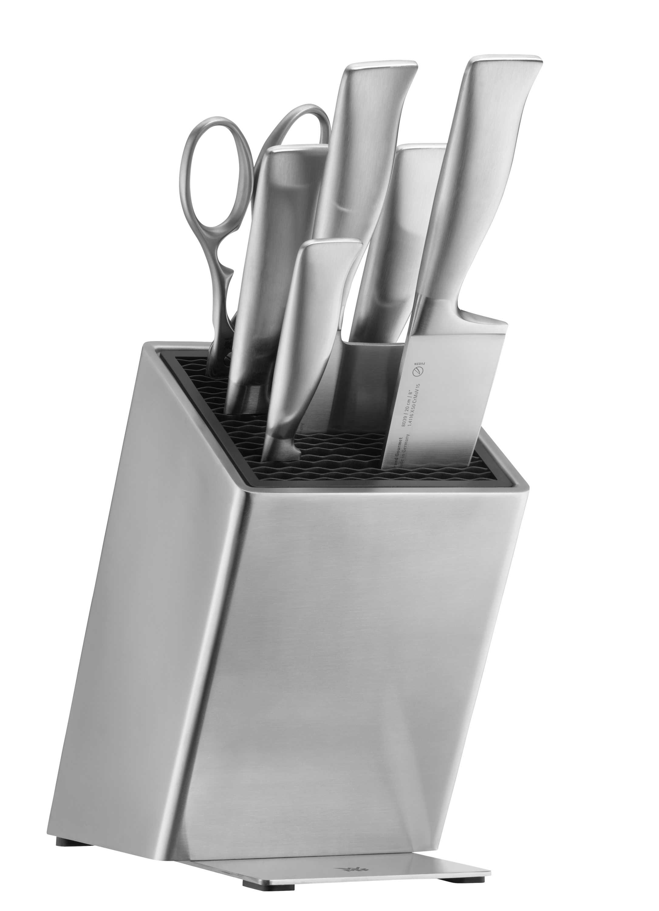 WMF FlexTec Messerblock Edelstahl in Edelstahl/schwarz