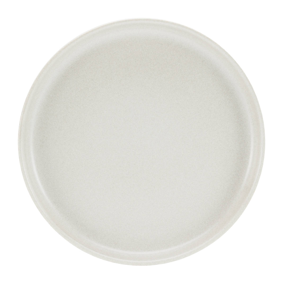 CreaTable Brotteller Uno in Farbe Offwhite seidenmatt, Porzellan, Töpferei, Mahlzeit, Teller, Gericht