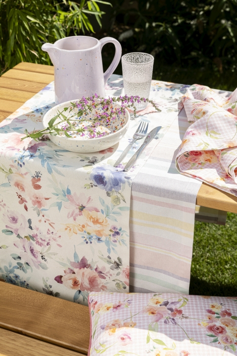 Magma Heimtex Tischläufer IRMA ca. 40x145cm in Farbe pink