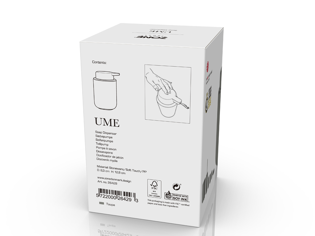 Zone Denmark Seifenspender 0,25 Liter in Farbe taupe