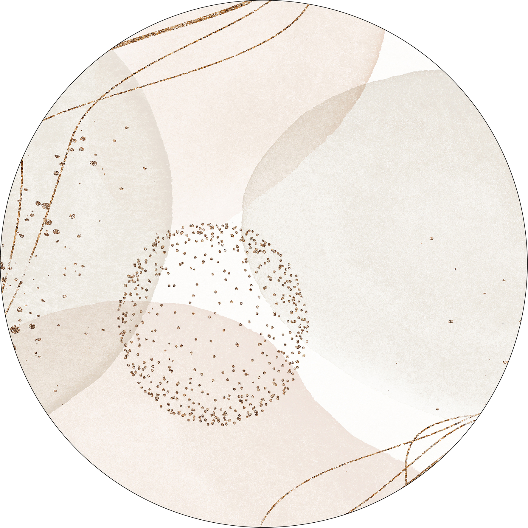 ProArt Glas-Art rund Ø 20cm Abstract shapes VI