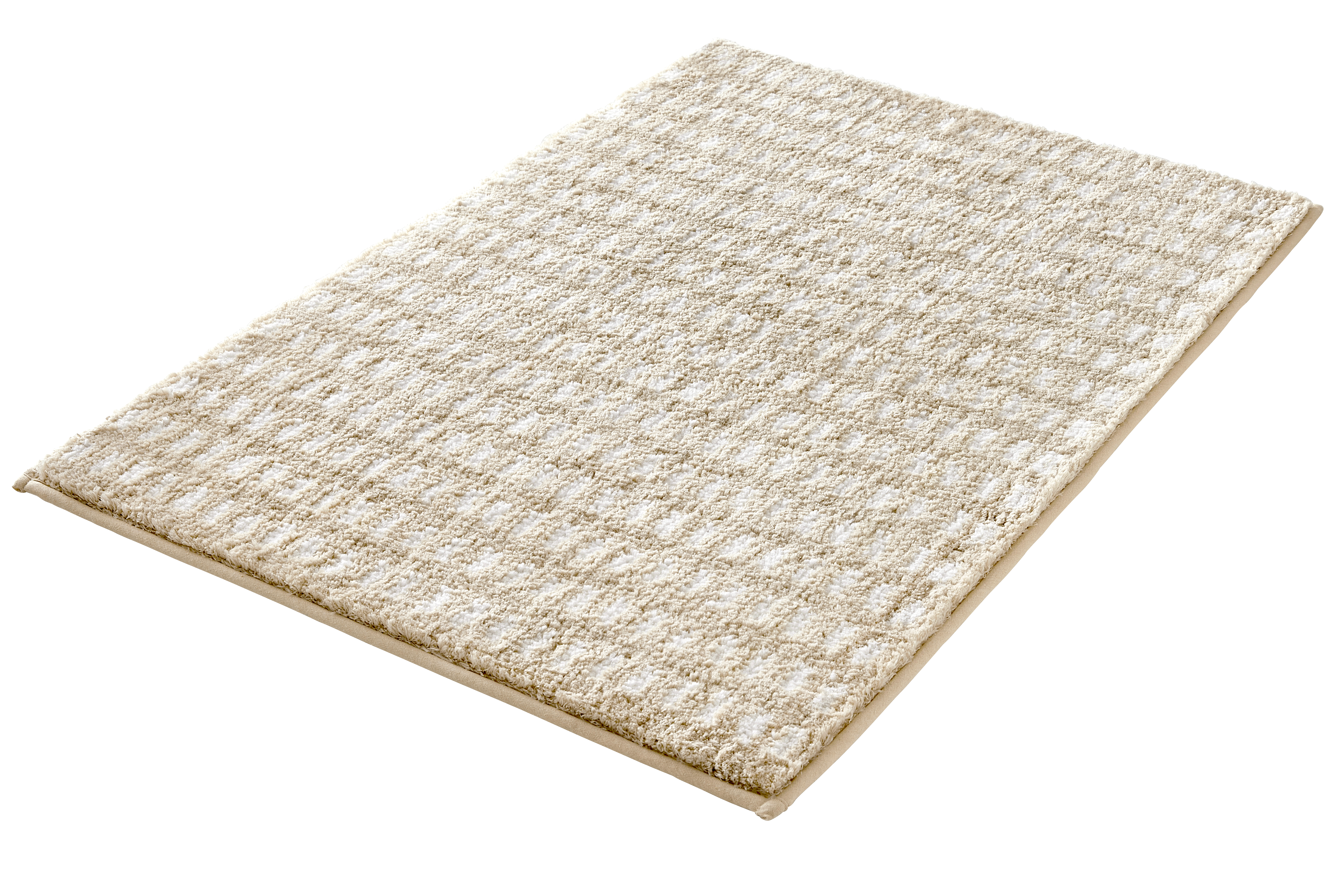 Kleine Wolke Badteppich DOTTINO ca. 60x90cm in Farbe Macadamia