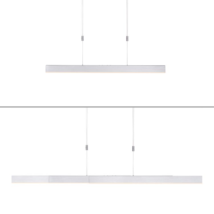 Paul Neuhaus LED-Pendelleuchte PURE MOTO 3-flammig in Farbe aluminium Paul Neuhaus LED-Pendelleuchte PURE MOTO 3-flammig in Farbe aluminium, Ablage, Seite, Text