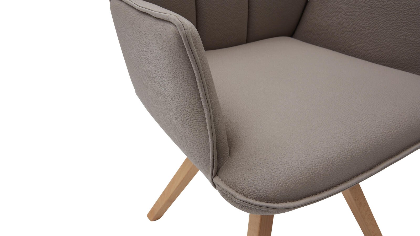 Interliving Polsterstuhl Interliving-5102 in Stoff Leder Atlantis sand