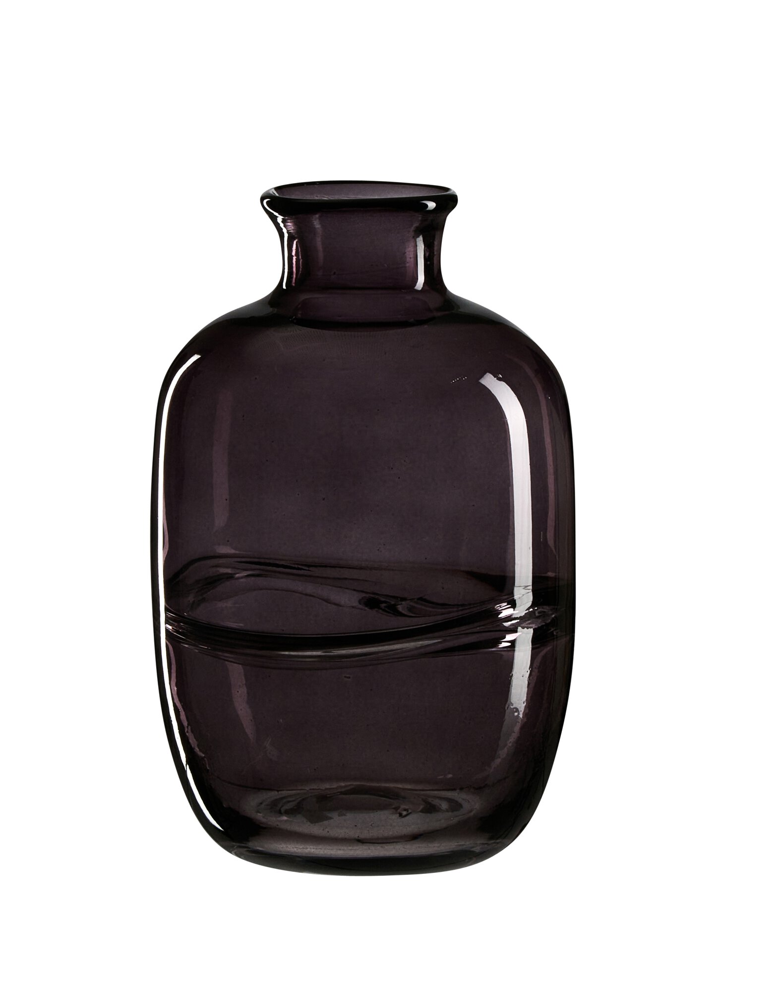 Ritzenhoff & Breker Vase 16cm LARISSA aus Glas anthrazit Ritzenhoff & Breker Vase 16cm LARISSA aus Glas anthrazit