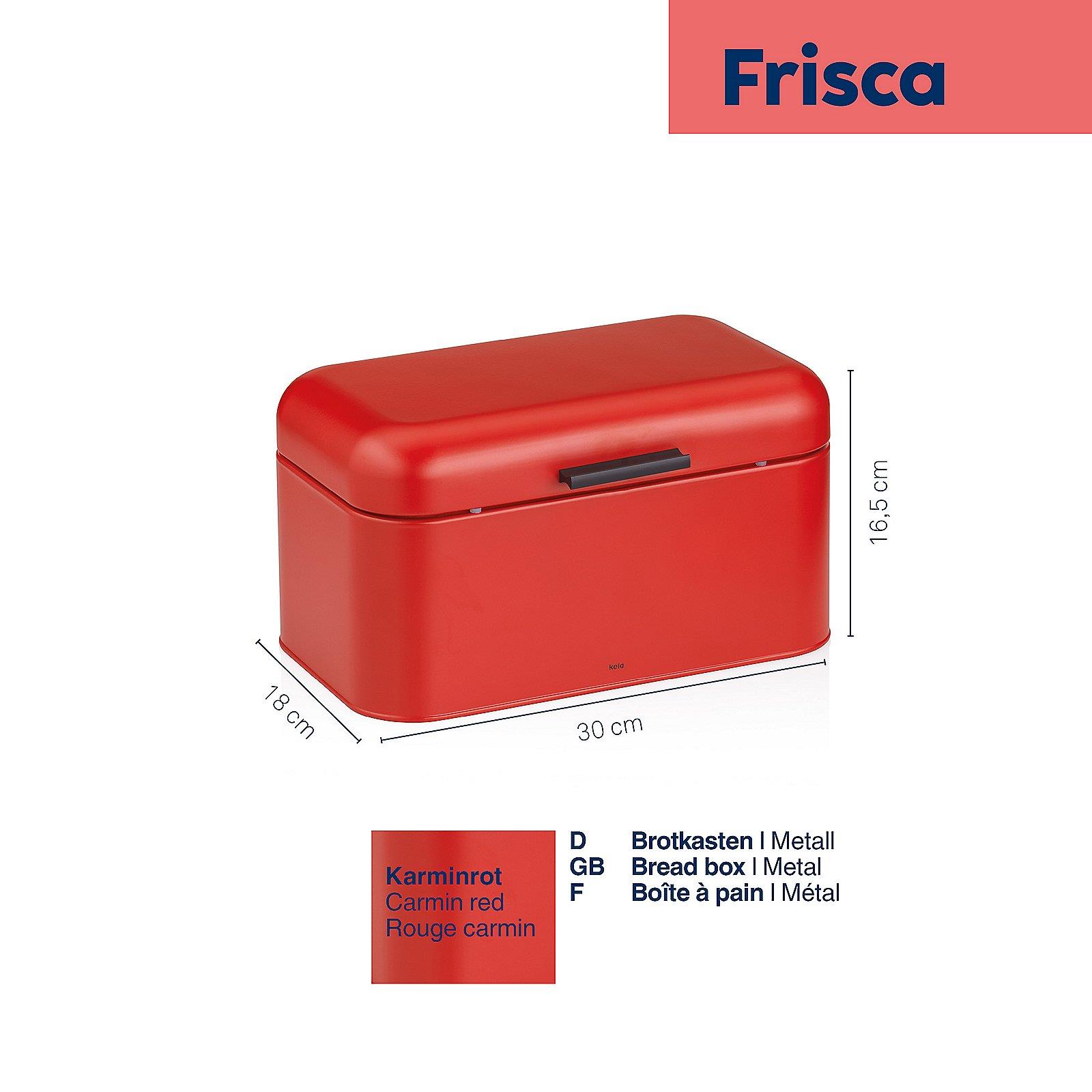 Kela Brotkasten FRISCA in Farbe Karminrot