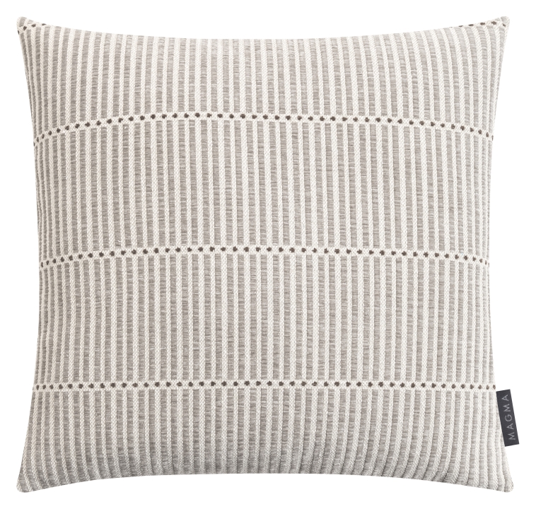 Magma Heimtex Kissenhülle AIKO ca. 45x45cm in Farbe grau, Kissen, Dekoration für Zuhause, Kopfkissen, Leinen