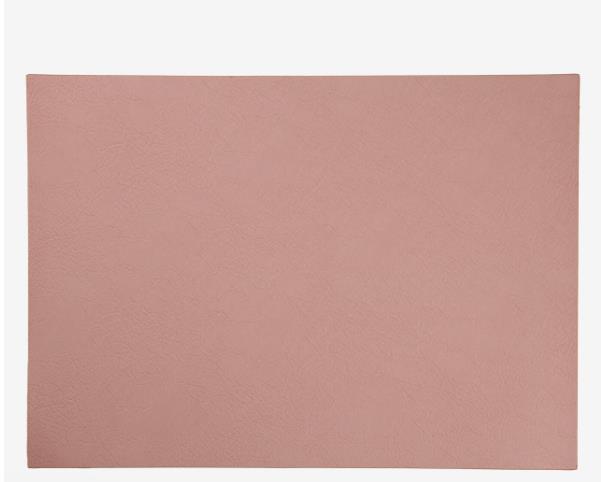 ASA Selection Tischset VEGAN LEATHER in Farbe rose, Leder, Rosa, Tischunterlage, matt, Plaid