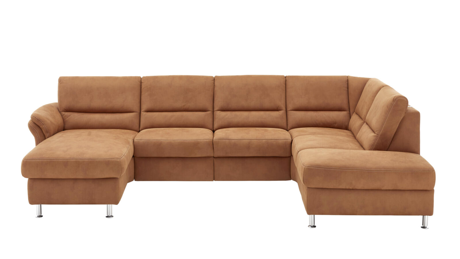Modulmaster Wohnlandschaft ca. 173x290x203cm in Stoff Deluxe zimt