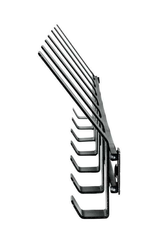 Garderobenleiste in Schwarz, Haken, Garderobenhaken, Kleiderhaken, Metallhaken, Aufbewahrungshaken, netzgr Gehrung?, ?, metal hooks, wandhalter, hakenleiste