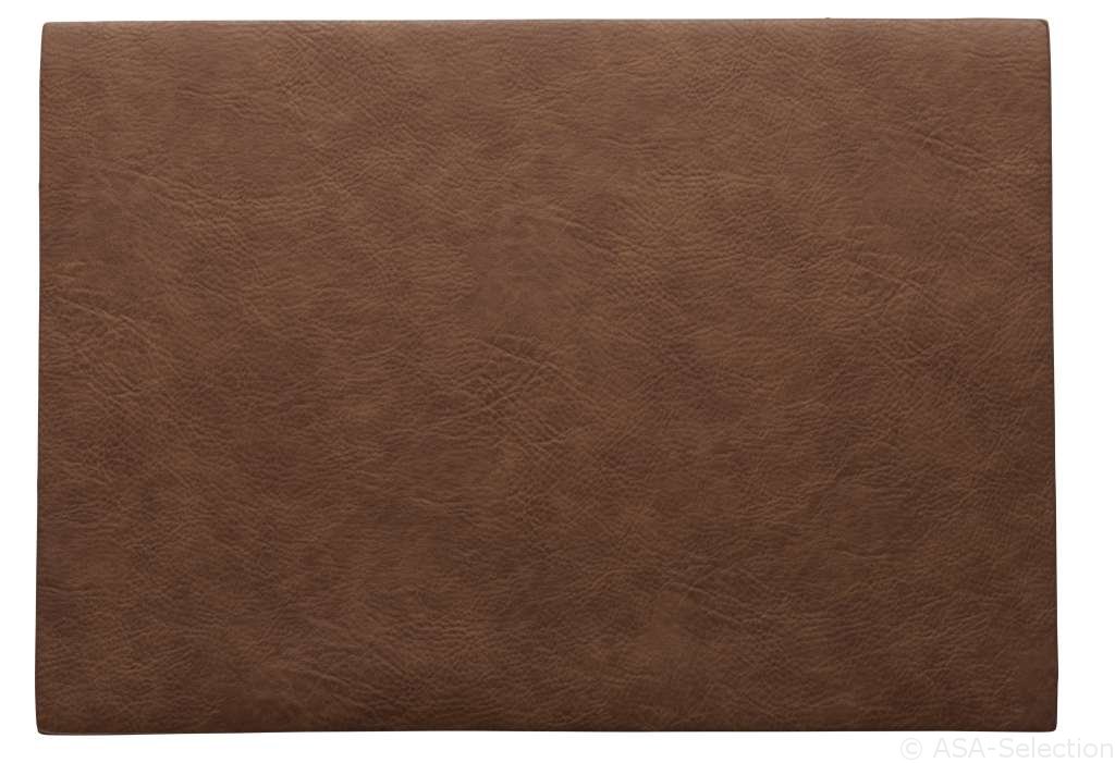 ASA Selection Tischset Vegan Leather in Farbe braun
