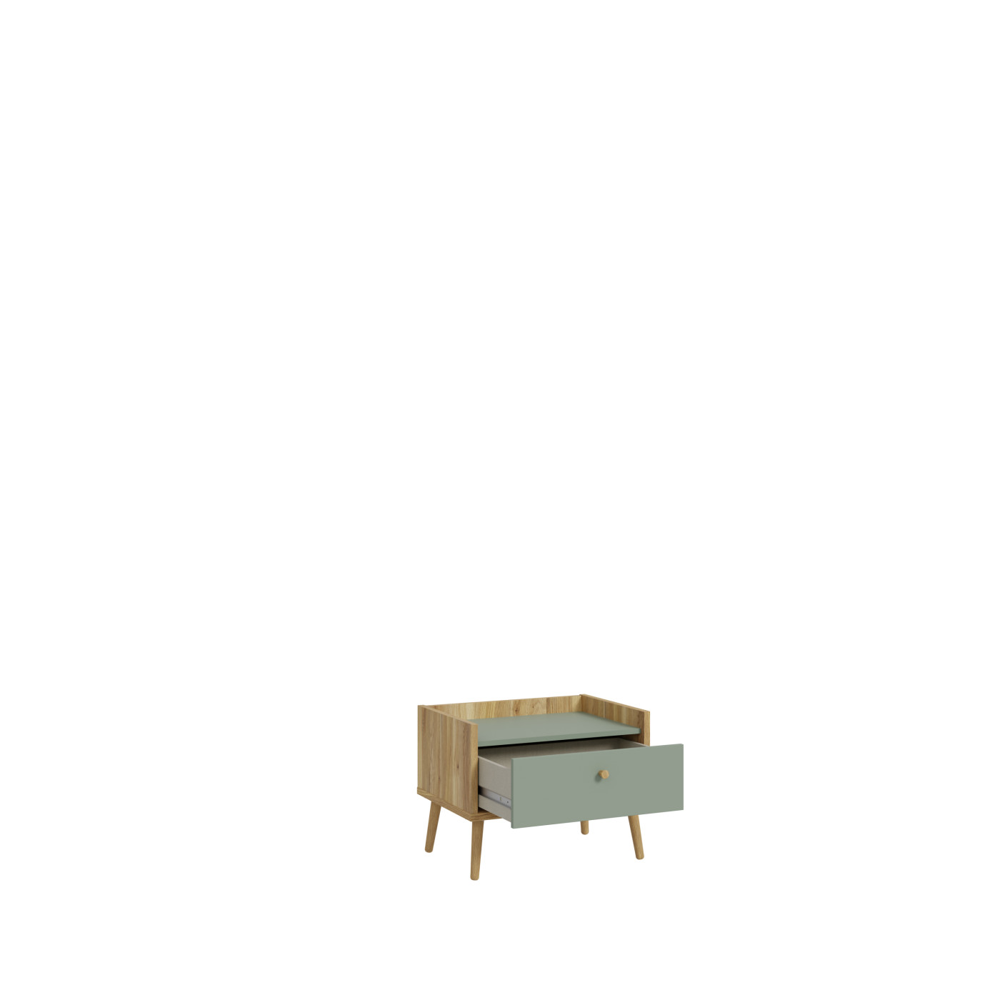 Forte Möbel Mauvella - Armadio in legno di quercia con bianco, 206 x